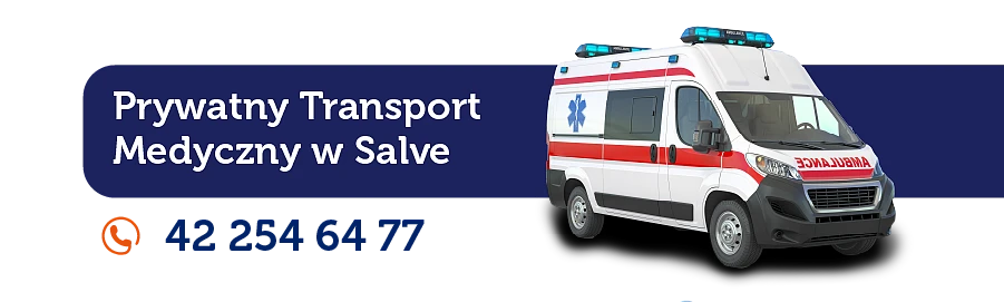 Prywatny transport medyczny w Salve - baner